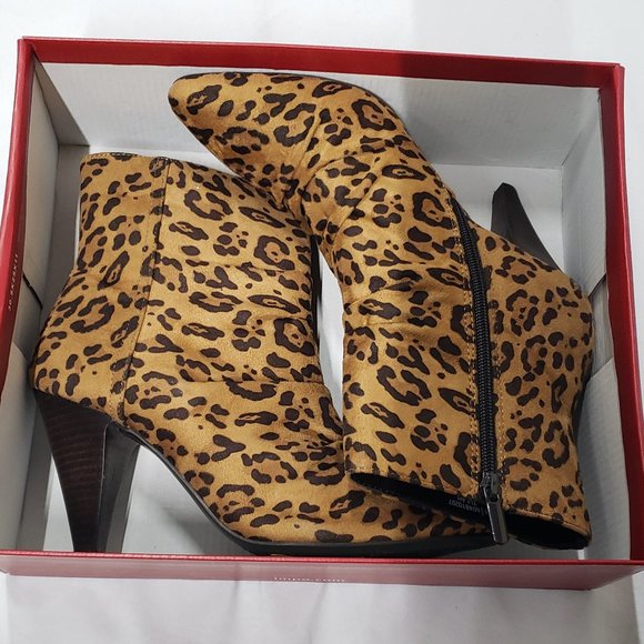 NWT! Impo Leopard Print Ankle Booties Size 8.5 - Picture 8 of 10